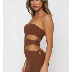 White Fox Boutique one shoulder dress